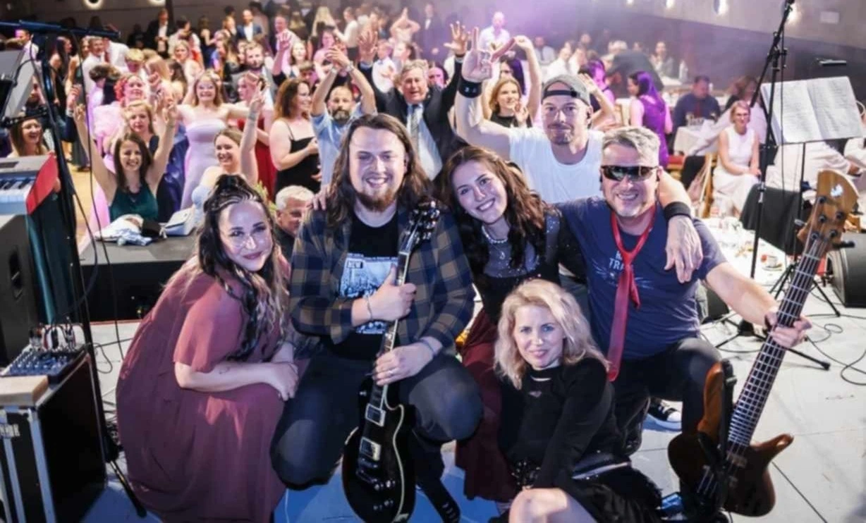 Koncertní ozvučení rockové kapely ŠOK